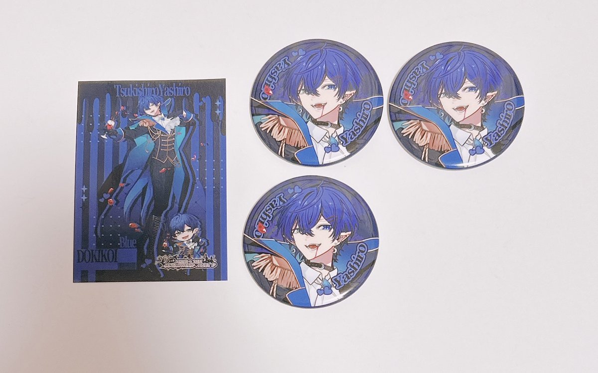 o_st_pr_'s tweet photo. @katsuodashiii 検索から失礼致します。💙さん缶バ等身3つトレカ1つ所持しております。全て❤️くんとの交換は可能でしょうか？ご検討お願い致します🙇🏻‍♀️ https://t.co/9i2sqtuhgg