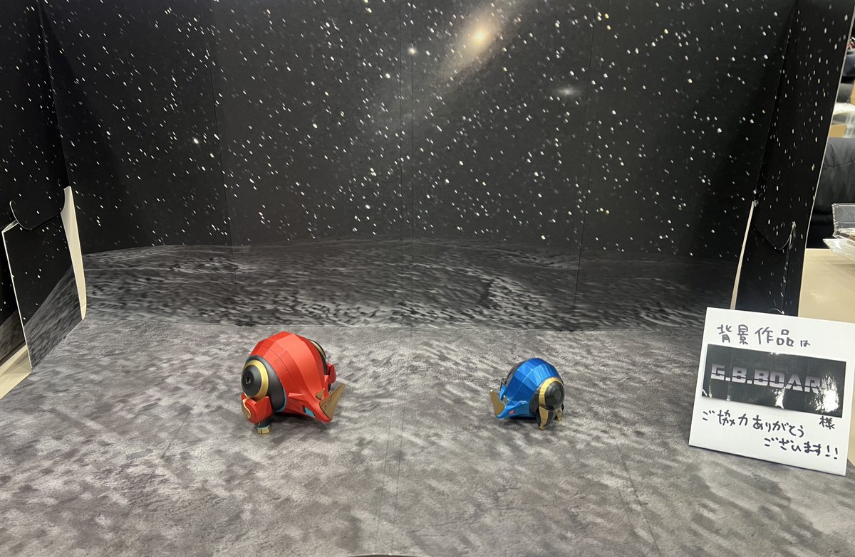 otakiinsatusiki's tweet image. お隣の鋼機獣ラボさまが月面Kサイズを展示下さいました😊
月面は色々なおもちゃやフィギュアに合いますよね🌒
ありがとうございます‼️

※お写真許可いただきました🙏