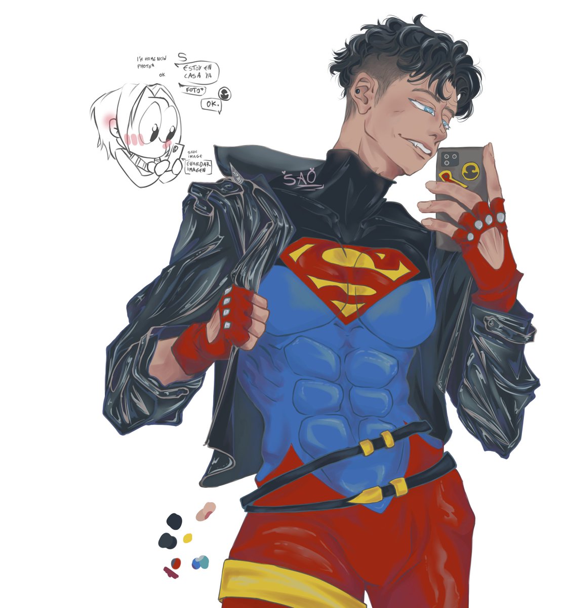 IAMSAO17's tweet photo. After patrol.
#timkon #superboy #redrobin https://t.co/AyCkUD9366