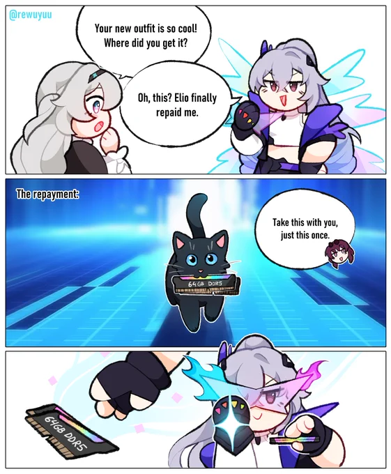 girl finally upgraded her ram
#honkaistarrail #hsrcreators #silverwolf 