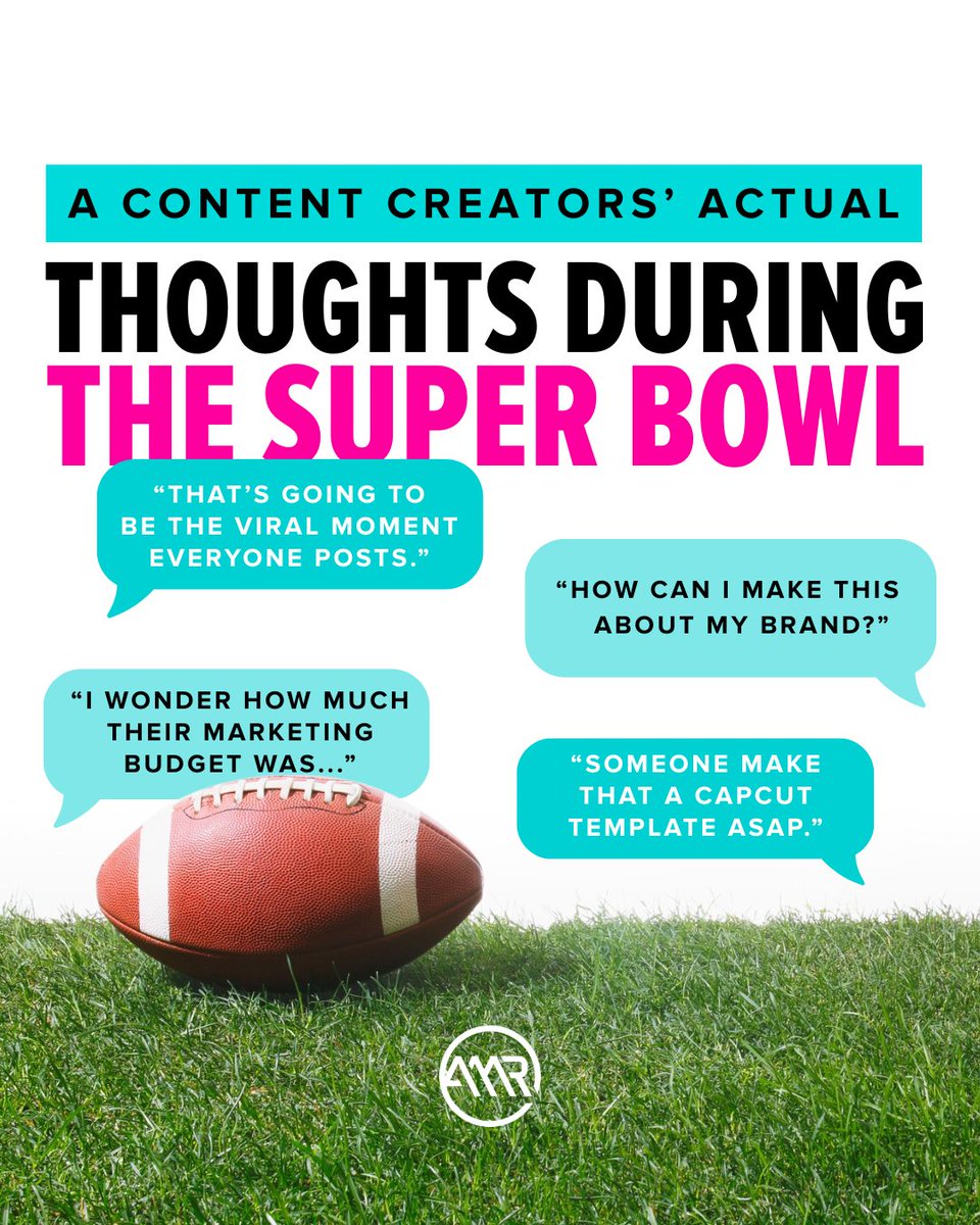 Happy Super Bowl LX Weekend! *immediately googles roman numerals*

To our fellow content creators and digital marketing nerds... what'd we miss? 😂