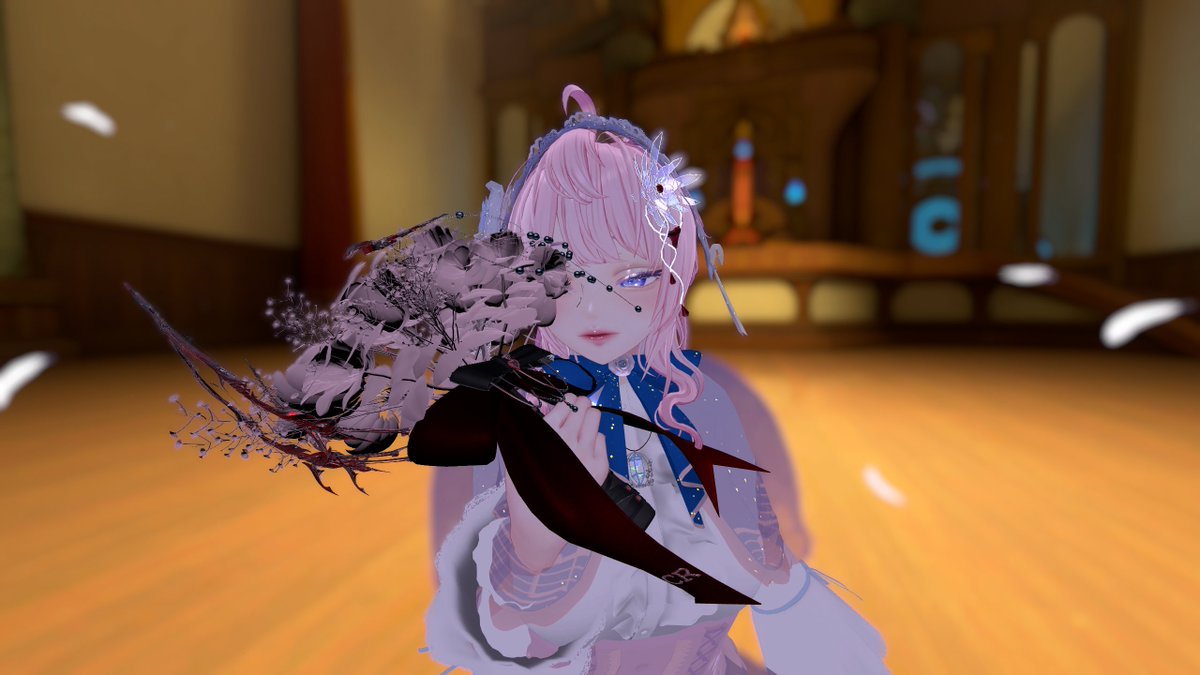 おそよぉー
寒くて布団から出れなくてやっと起きました　　てへぇ

昨日は何時もと違うワールドで歌って？踊ってしてたよ
中々　良き　良き　でした。

#VRChat️ 
#lumina3D