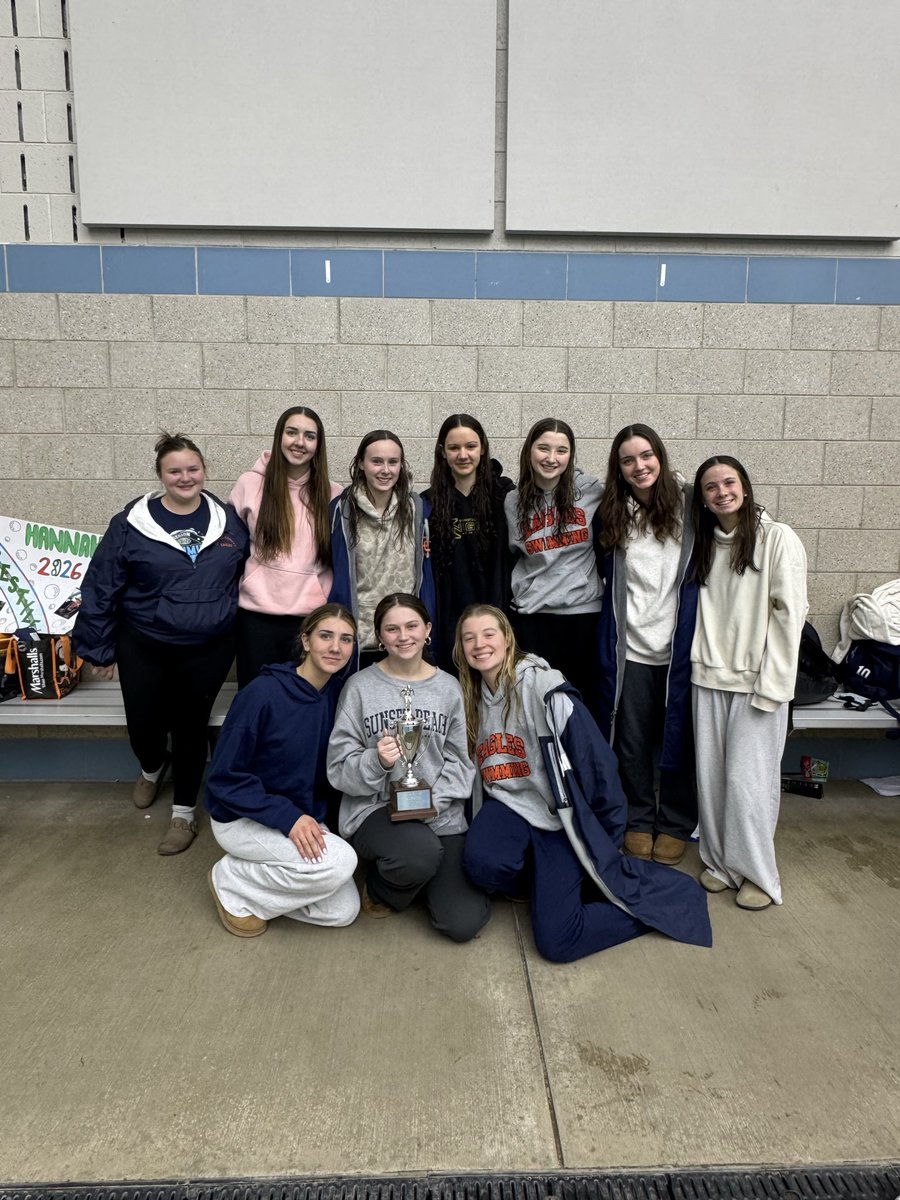 AthleticsCCHS's tweet photo. Girls swimming is the Region Runner up !   Congrats to Gracie Brown as the Region B swimmer of the year! https://t.co/7wtwWPuVby