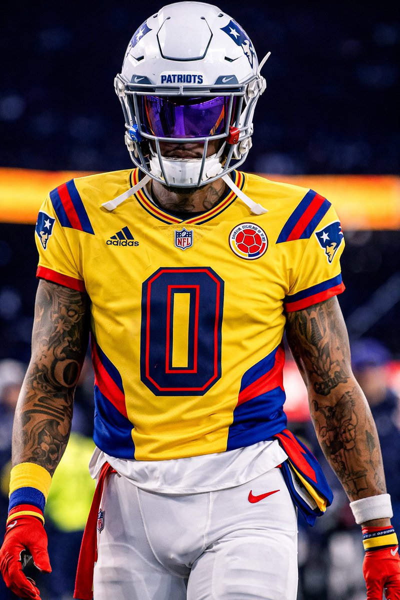 TheColombianPat's tweet image. In honor of @chrisgonzo28 being the first Colombian to play in the #SuperBowlLX @FCFSeleccionCol #TheColombianPatriot