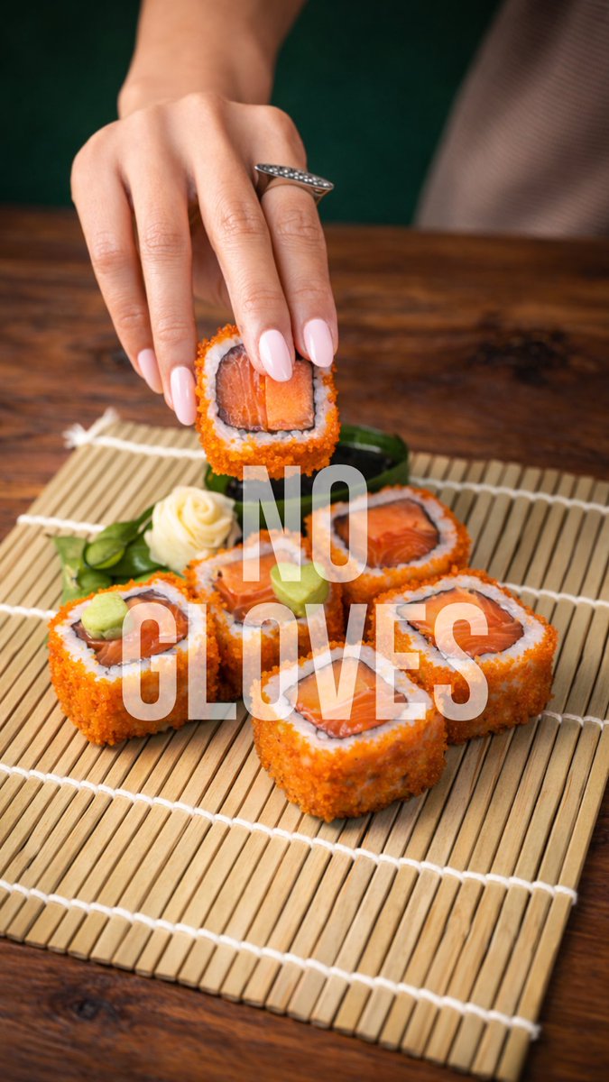 Filadelfia2025's tweet photo. In Japan, sushi masters don’t wear gloves. But here, gloves somehow become a big issue. Honestly, it’s hard to understand why.
#FiladelfiaSushi #Gloves #JapanChef #SalmonLovers #SushiLovers https://t.co/RTnfNzlqxu