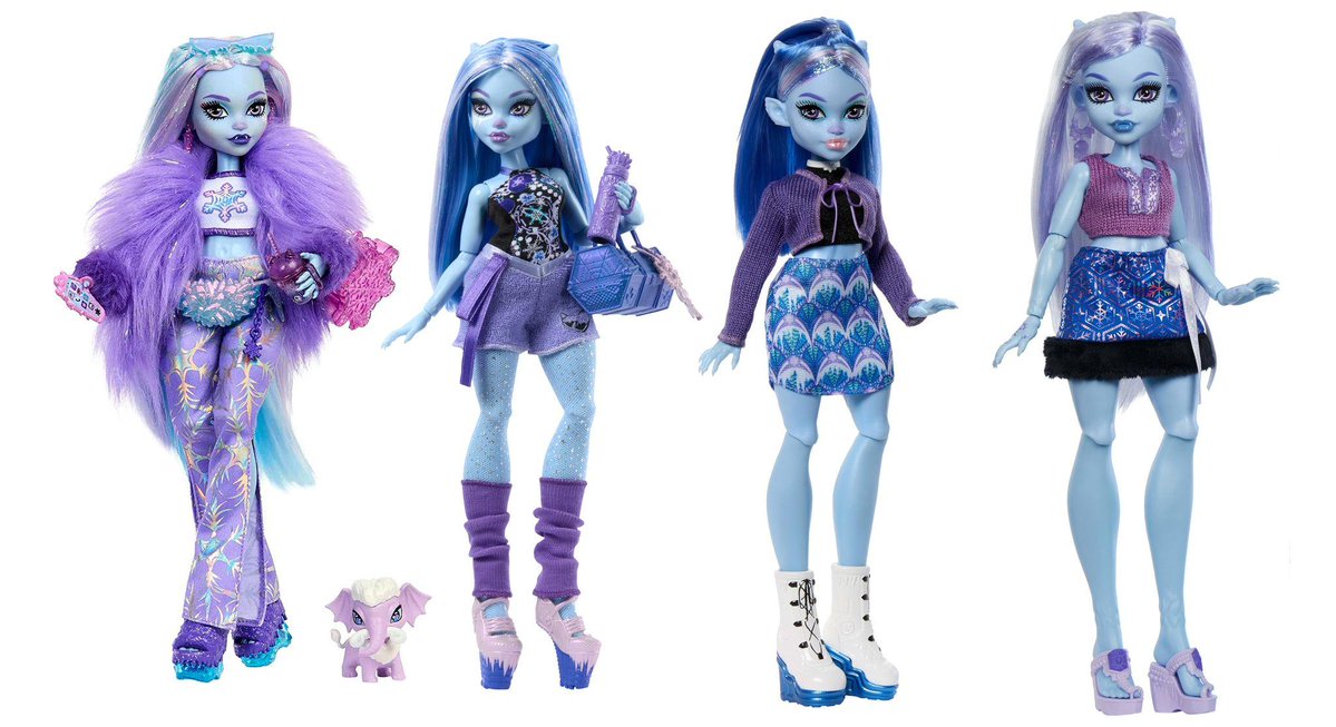 steffmorganzzi's tweet image. Makes me giggle that Mattel went ‘’FUCK YOU in particular’’ and made Abbey the only poly core doll… like damn mama not even a strand of Saran?  🤒