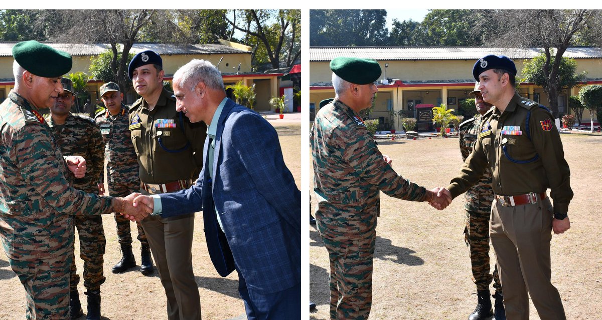 RisingStarCorps's tweet photo. #IndianArmy
#StrongAndCapable

GOC #RisingStarCorps visited #TigerDivision & #SabreBrigade to review operational preparedness & tech-driven innovations. During his interaction with troops, he commended their unwavering dedication, integration of technology, and exceptional professionalism. He also engaged with personnel from BSF, JKP, and the civil fraternity for their exemplary contributions. He further visited APS Ratnuchak, applauding the students for their outstanding achievements.

@adgpi
@WesternComd_IA
