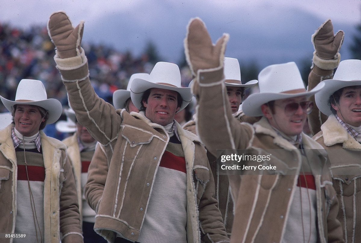 Remisagoodboy's tweet image. While everyone is talking about all of the Olympic Winter Games Opening Ceremony Outfits; allow me to go Old School for just a moment.   
USA at the 1980 Lake Placid Games and designed by Levi Strauss
#RipWheelerApproved