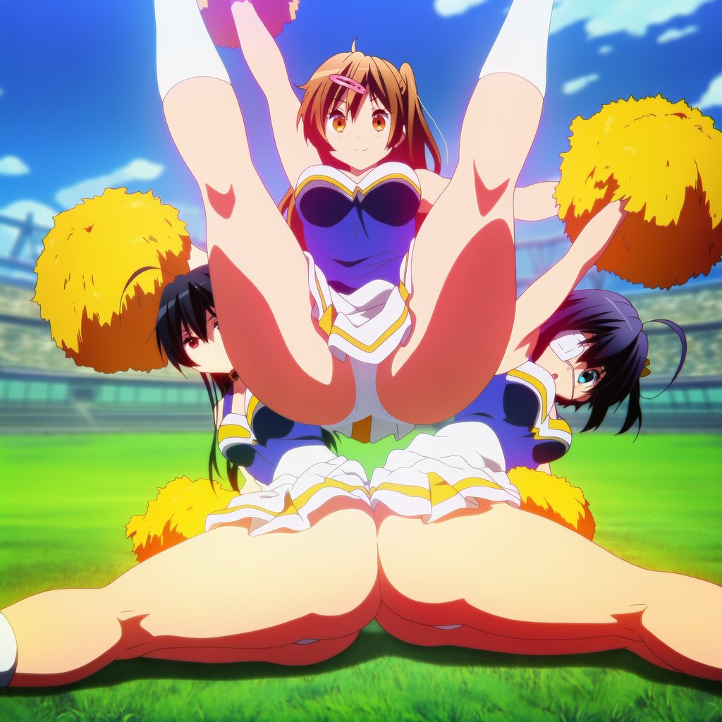 Tbaanimee's tweet photo. Rikka, shinka &amp; Touka | Chuunibyou https://t.co/rVB5XWi8kb