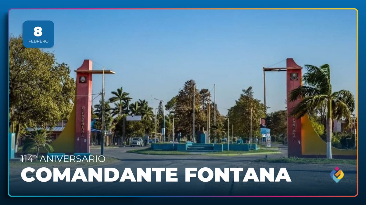 114° ANIVERSARIO COMANDANTE FONTANA

En este día quiero enviar un gran abrazo a todos los vecinos y vecinas de Comandante Fontana, quienes hoy celebran el 114° aniversario fundacional de la localidad.

¡Felicidades!

#TodosUnidos #Formosa