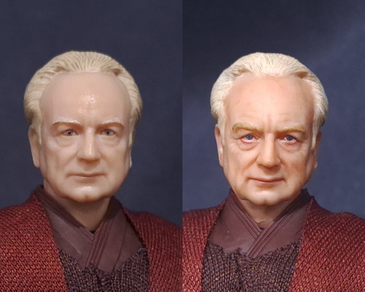 chewie1539's tweet image. 【Palpatine/Darth Sidious】
Hasbro BlackSeries   repaint 
改造なしでリペイントのみ
ハズブロの造形の素晴らしさ🙏
#starwars #hasbro #blackseries