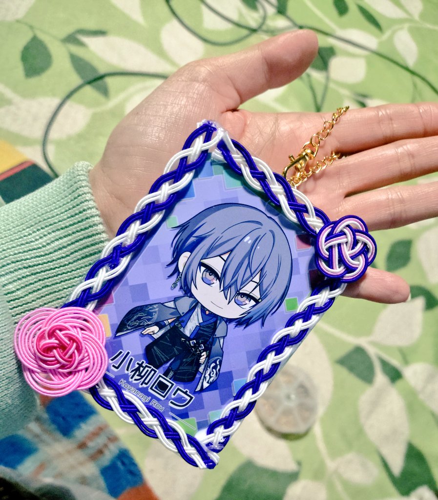 試作で…チェーン付き水引硬質デコケース作ってみた〜🌸 試作なんで飾り