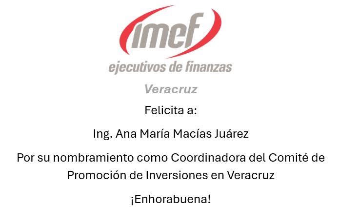 Felicidades Ing Ana María Macías
