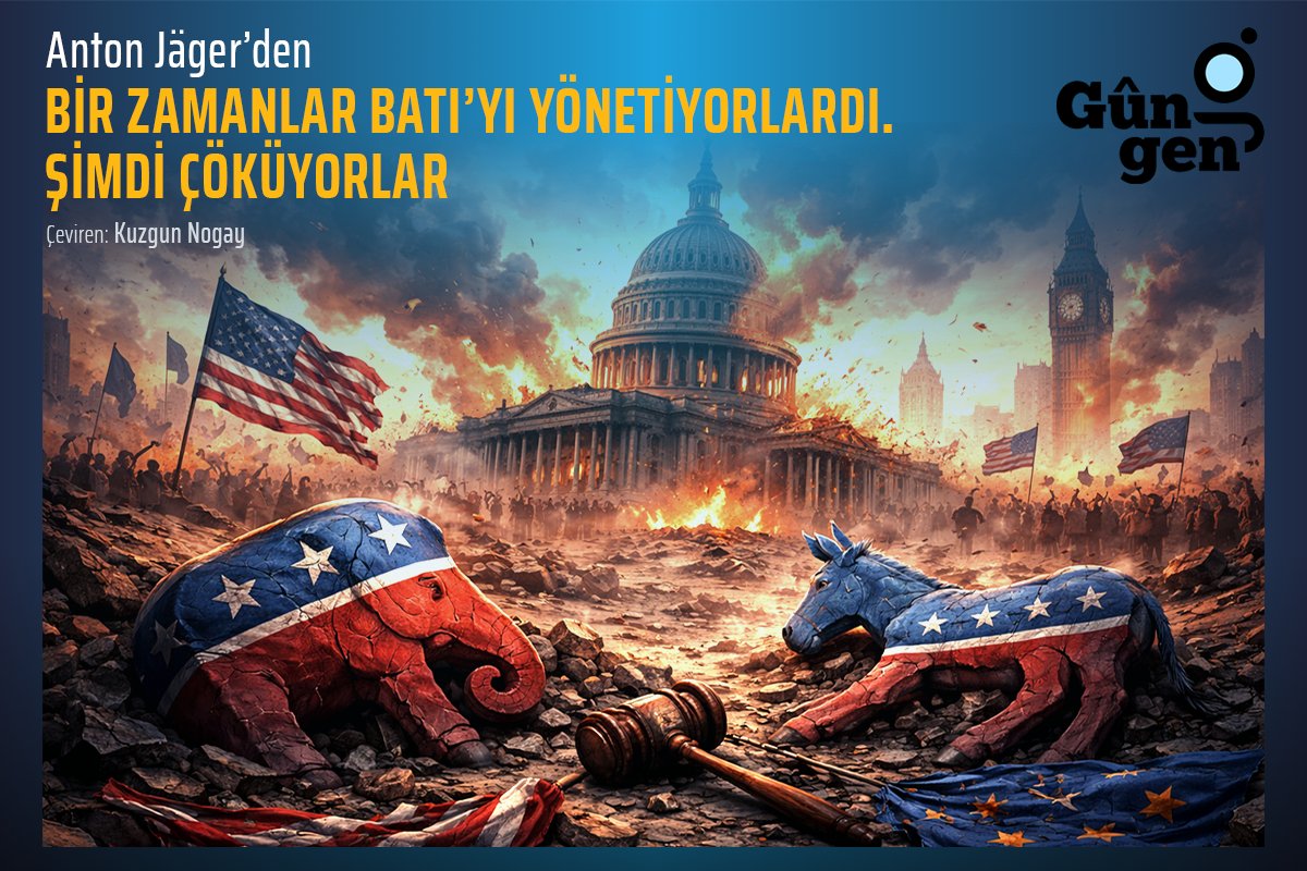 GungenWorld's tweet photo. Anton Jäger'in tarihin perspektifinden bakarak Batı siyasetinin bugününü anlattığı, The New York Times'da yayınlanan makalesi @KuzgunNogay çevirisiyle #Gûngen #DünyanınNabzı'nda...

Bir Zamanlar Batı’yı Yönetiyorlardı.
Şimdi Çöküyorlar.
👉https://t.co/ZvCuM44Uwh