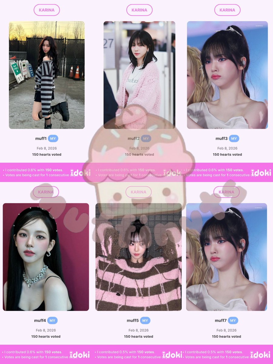 🐾RT DEAL || IDOKI APRIL BIRTHDAY 🐾

Congrats rt deals complete ✅ 
we've dropped 900🩷 for #KARINA
Thanks to everyone who participated ^^

#muffinvts_giveaway