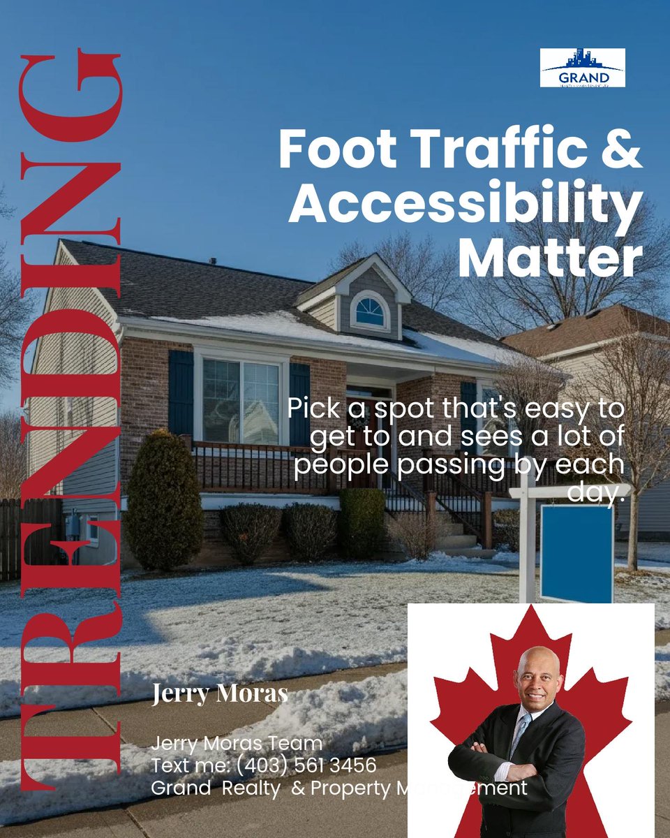MorasRealty's tweet photo. Looking to set up a business in Calgary's suburbs? 🏢 Start by pinpointing the perfect spot: Consider foot traffic, accessibility, and growth potential. Know your family's needs and future aspirations. Ready for commercial success? Let’s chat! #CalgaryBusinessSpot https://t.co/PVWGA3zjbx