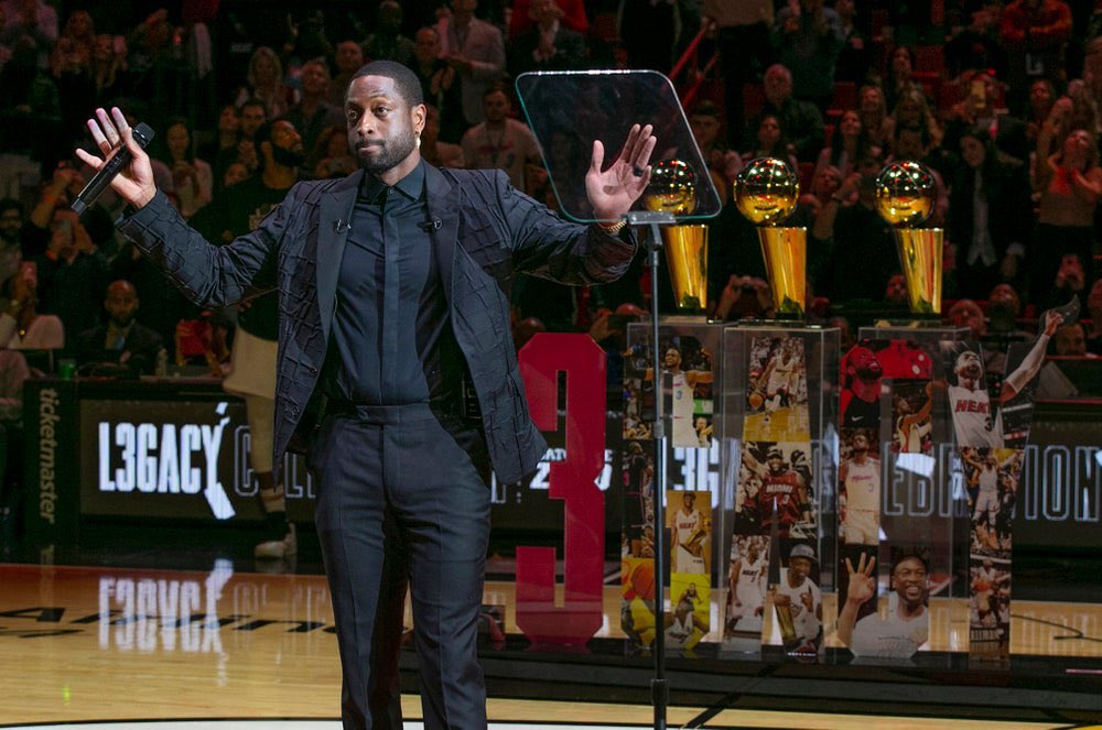 Everyday I’m so grateful for Dwyane Wade, he brought us:

- 3 NBA Championships
- Shaquille O'Neal
- LeBron James
- Chris Bosh
- Jimmy Butler

Greatest player in franchise history, he deserves to be part of our front office.