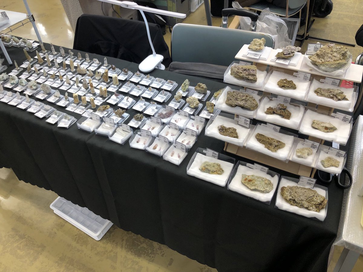 刈谷石フリマ設営終わりました！
ブースは鉱物標本の51・52『Rock crystalの鉱物屋さん』になります。
よろしくお願いします✨

#刈谷石フリマ
#国産鉱物