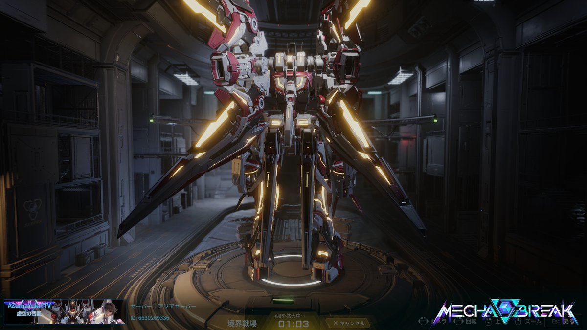 ア〇トレイレッドフレームみたいな
ドットフェイサーみたいな見た目な
ルミナができました。
＃メカブレイク
＃MechaBREAK