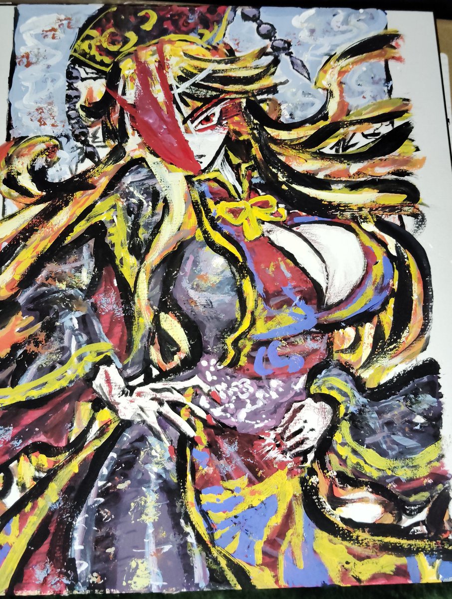 拡散希望RP このアクリル絵の具イラストを描いた本当の絵師様を探し