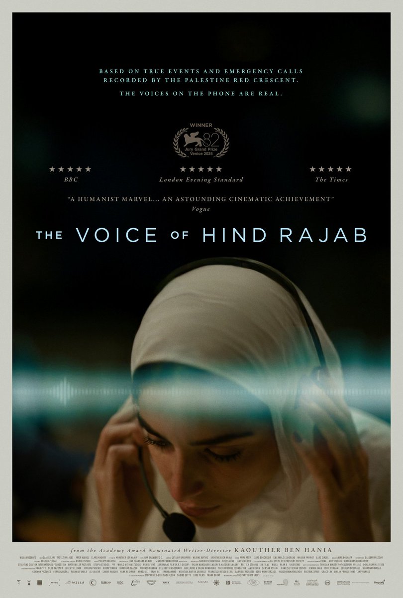 La voz de Hind Rajab | 2025

Desgarradora dramatización. Combina ingenio y respeto para que la audiencia pueda empezar a imaginar el horror de lo que sucede en Gaza.
Más allá de todo análisis, es importante ver esta película e intentar escuchar lo que nos intenta decir.