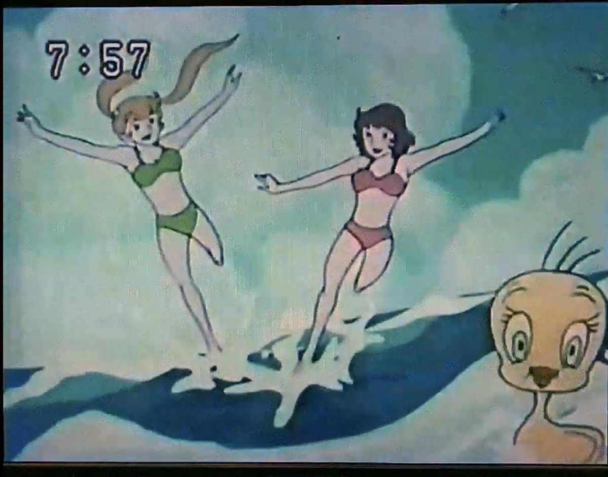 ToonDaffy's tweet image. In the late 70s, Tweety Bird was featured in the end credits of the magical girl anime “Majokko Tickle”. Apparently the TV station that was running the anime in Japan had the rights to character. A copyright by Warner Bros is featured in end credits.