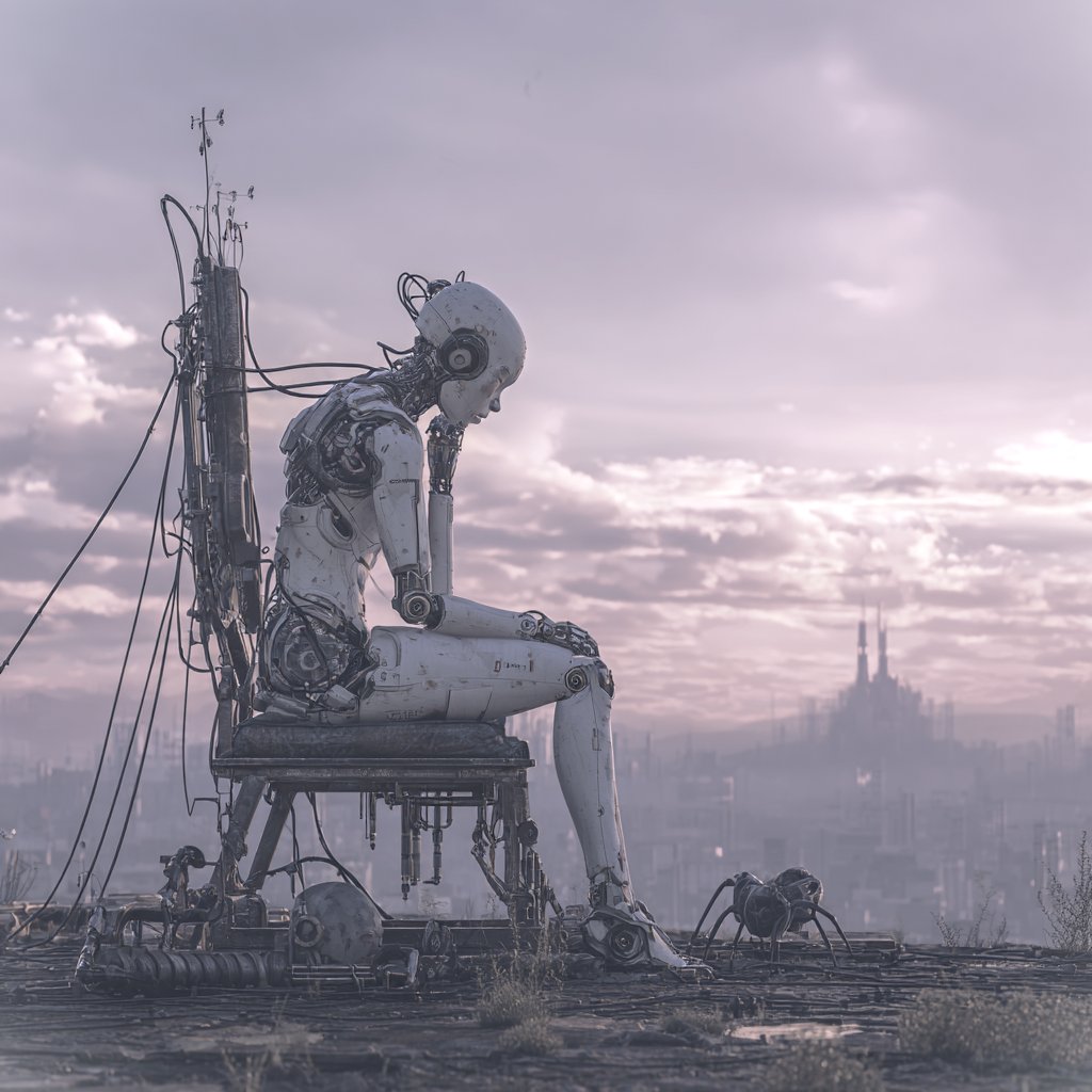 archtector108's tweet photo. Only God knows if uploading all memories will preserve the ghost.
記憶を全てアップロードしても魂が宿るかは神のみぞ知る。
#midjourney #digitalart #Aiart #Dreamscapes #夢百景 https://t.co/s9pC1CTDaQ