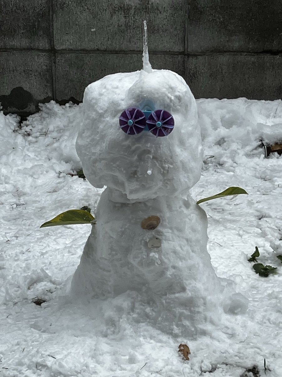 norflash's tweet photo. 雪だるま https://t.co/RXXADBZeRW
