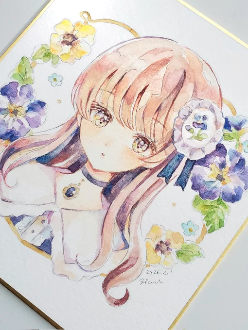 ミニ色紙②もお迎えいただきました! とても嬉しいですありがとうございます