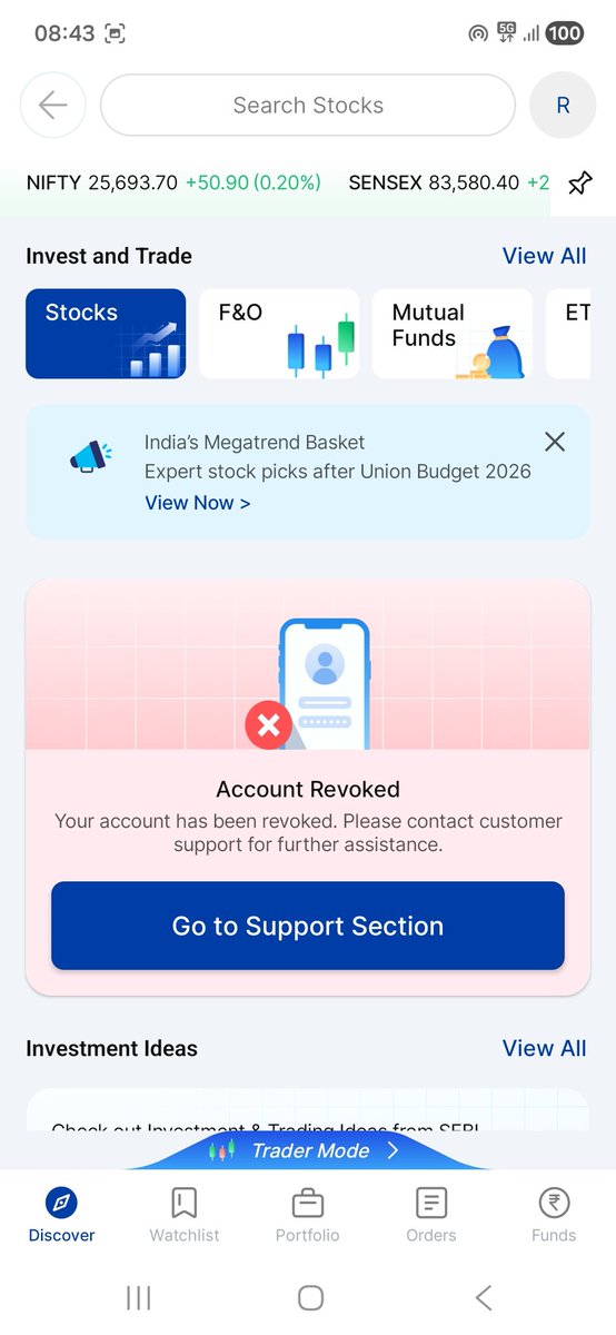 ImRkushwaha's tweet photo. @Paytmcare sir mera paytm money me mutual fund se paisa nahi nikar raha hai or account revoked likha aa raha hai https://t.co/StVu3gVNYF