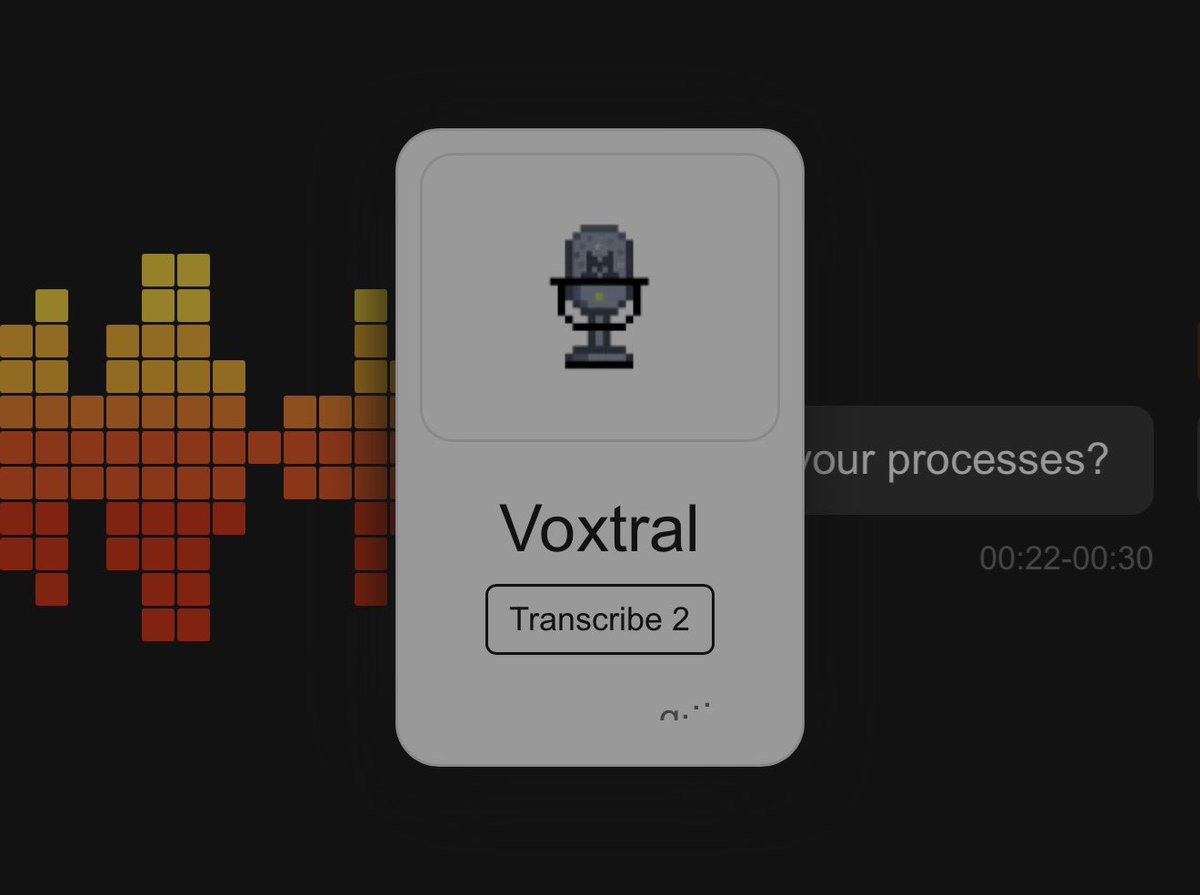 Mistral AI Launches Voxtral Transcribe 2 🎙️⚡
The next generation of speech-to-text is here. Key highlights:
✅ Instant captions for live video &amp; calls
✅ Smart speaker labeling (knows who's talking)
✅ 13 languages supported
✅ Industry-leading accuracy at a lower cost