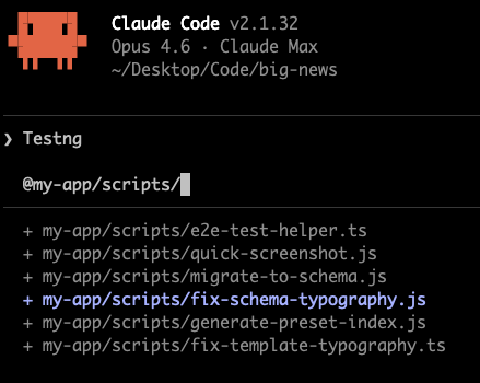 Feature Request <a href="/bcherny/">Boris Cherny</a> 
Allow multi-select in the @ file picker instead of requiring the menu to reopen for each file.
e.g. I want to add several files from this directory but I have to do it individually.