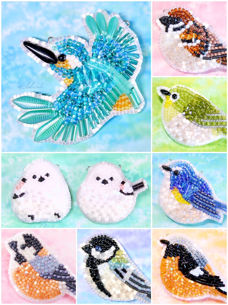 mt_lakeside's tweet photo. #クリエイターリンクデー

好きな動物といえばもちろん鳥！！華やかな子や人気者な子にも惹かれるけど、そこらへんにたくさんいる身近な野鳥��ちも等しくかわいいなぁと思っています🕊🫶🏻️

🌿出展
《うめだ阪急》
●3/11(水)~17(火) 10時~20時
●阪急うめだ本店10階 ラティーフ内
#ビーズ刺繍 https://t.co/AnENUd9isD
