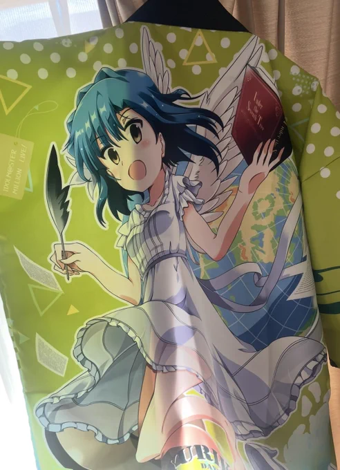 描かせて頂いた11thの百合子法被、無事郵送でいただきました! すごくいい感じですね ギャラクシーさん企画ありがとうございました!