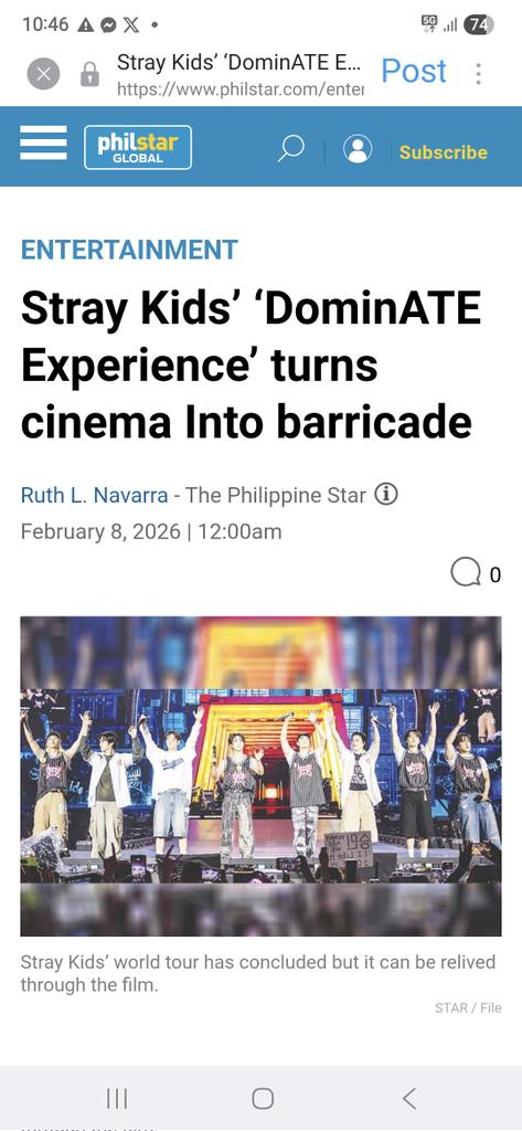 allforskzph's tweet photo. Missed the tour? The DominATE Experience brings Stray Kids back and this time, in cinemas! 📽

Read the full story in @PhilstarNews' website. Printed copy are also available for grabs! 

🔗 https://t.co/mME9GcK7fE

This article was written by our fellow stay @mayfairwitch so your support would mean a lot! 🤍