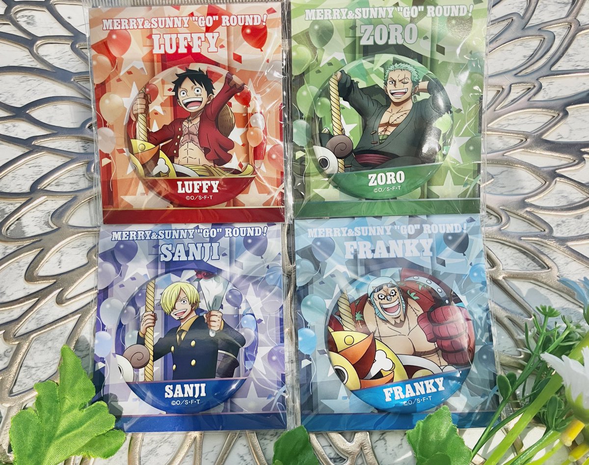 おすすめ商品】 麦わらストア限定 MERRY&SUNNY “GO” ROUND！ 缶バッジ