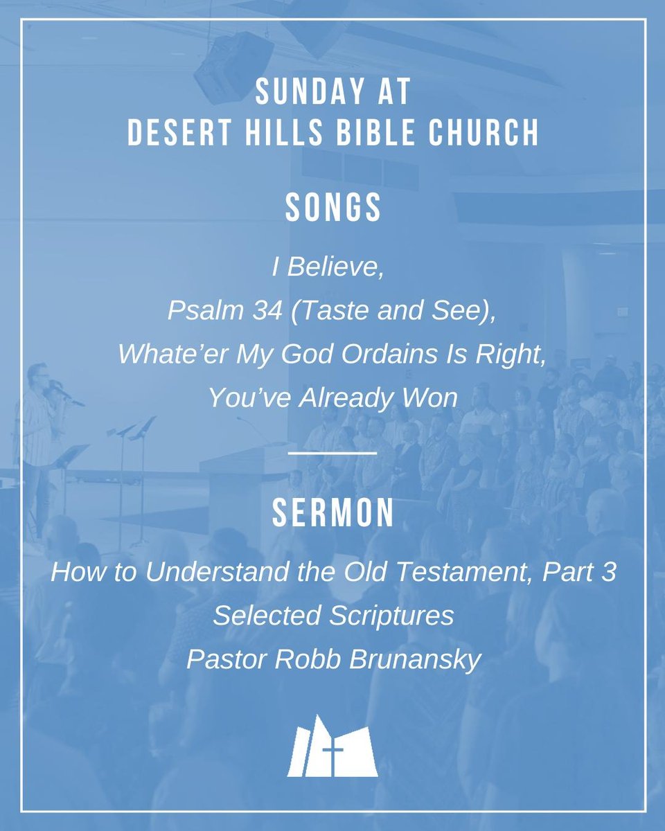 We can't wait to gather together as God's people tomorrow morning at DHBC! Join us at 8:30 and 10:30am as we worship our Lord with song, prayer, and God's Word. 

See you soon, church family!