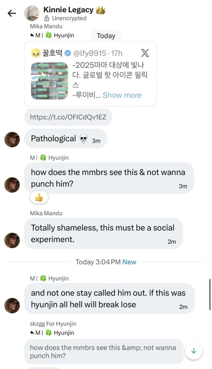 user11240019's tweet image. Exposing pieces of the Hyunjin Akgae (Hwanger) group chat

A Thread