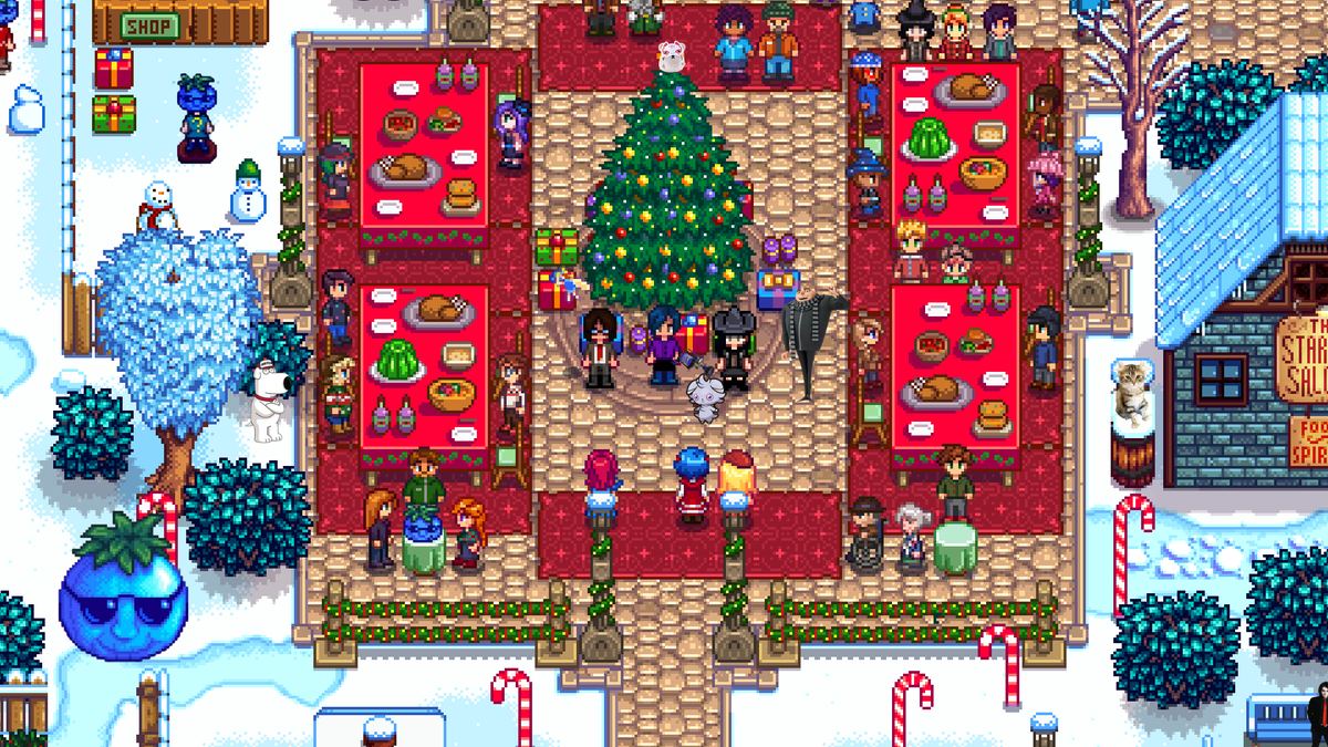 FeloniousFarm's tweet photo. The next festival is here! And at Felonious Farm™ we love the festive season, so we were happy to celebrate the feast of the winter star! We loved all the despicable gifts we were given and can't wait for the next season! https://t.co/TmUvNGbV8g