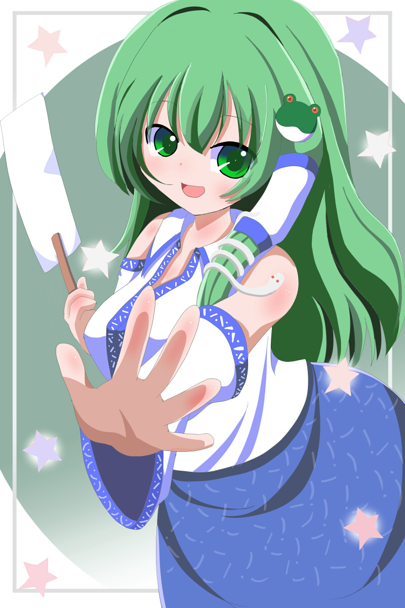 去年の夏ぶりに
東風谷早苗を描きました。 
 
#東風谷早苗 #東方Project