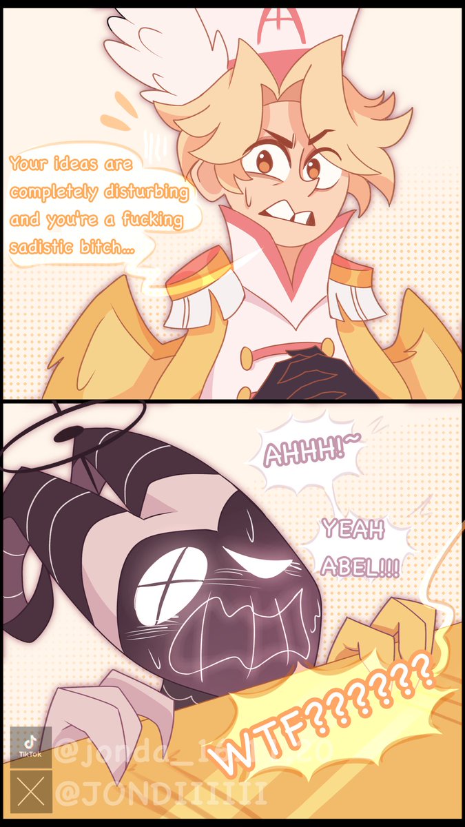 JONDIIIIII's tweet image. I feel like with Lute it would be the opposite effect... (What the hell am I doing with my life??)                                                                   #HazbinHotelLute #HazbinHotelAbel #HelluvaBoss