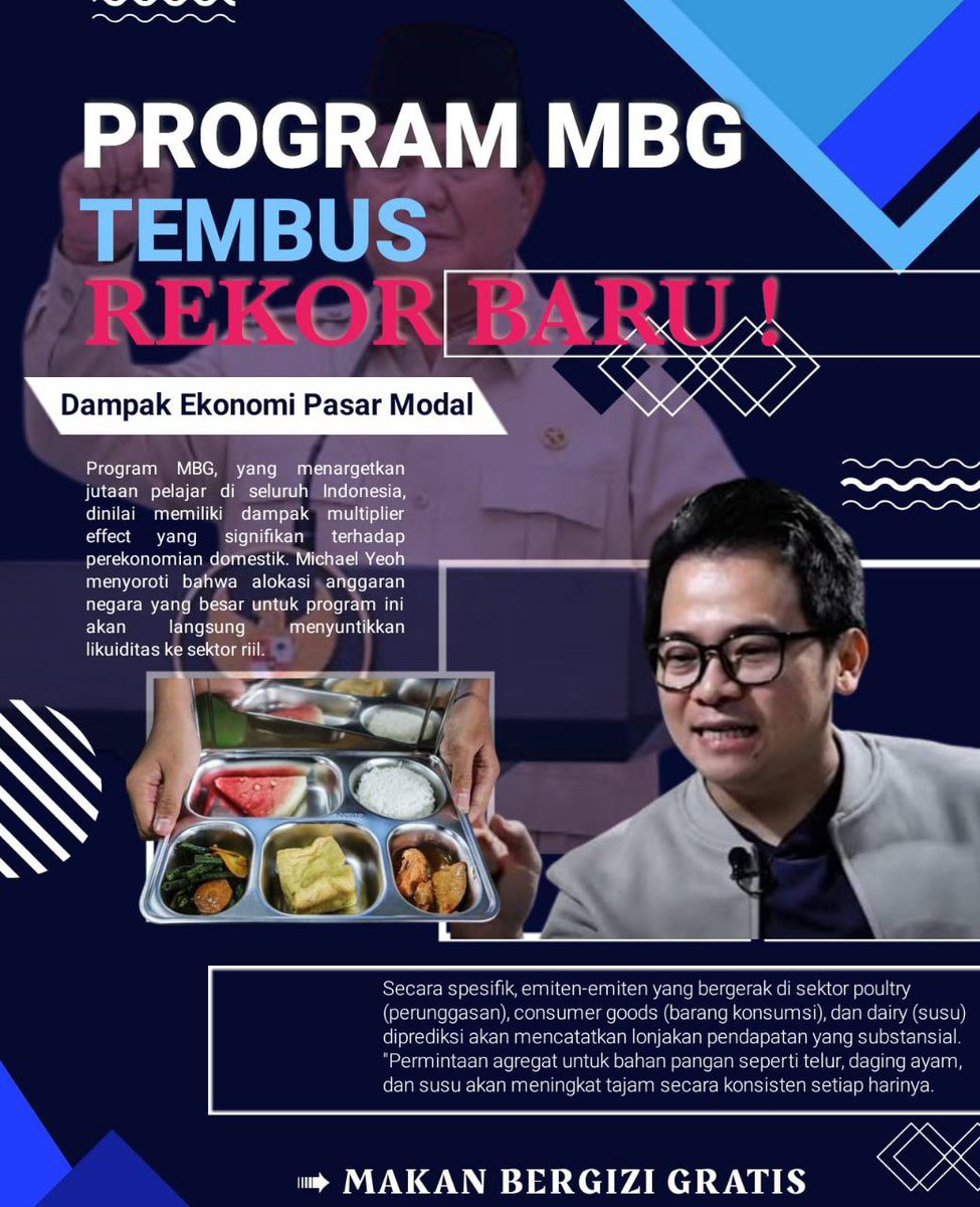 Program MBG tembus rekor baru, program ini menargetkan jutaan pelajar di seluruh Indonesia