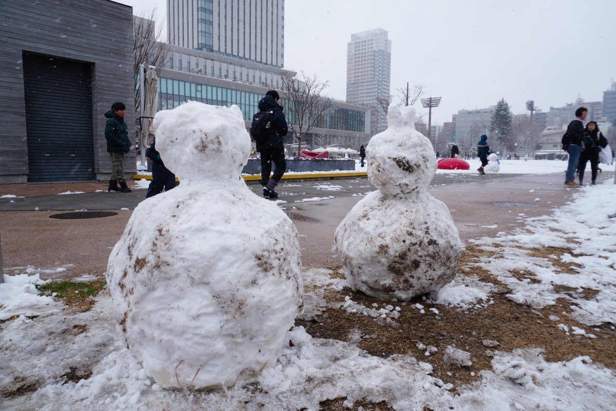 2026/2/8 12:00現在 #イマソラ 雪だるま in IKE・SUNPARK 豊島区東池袋