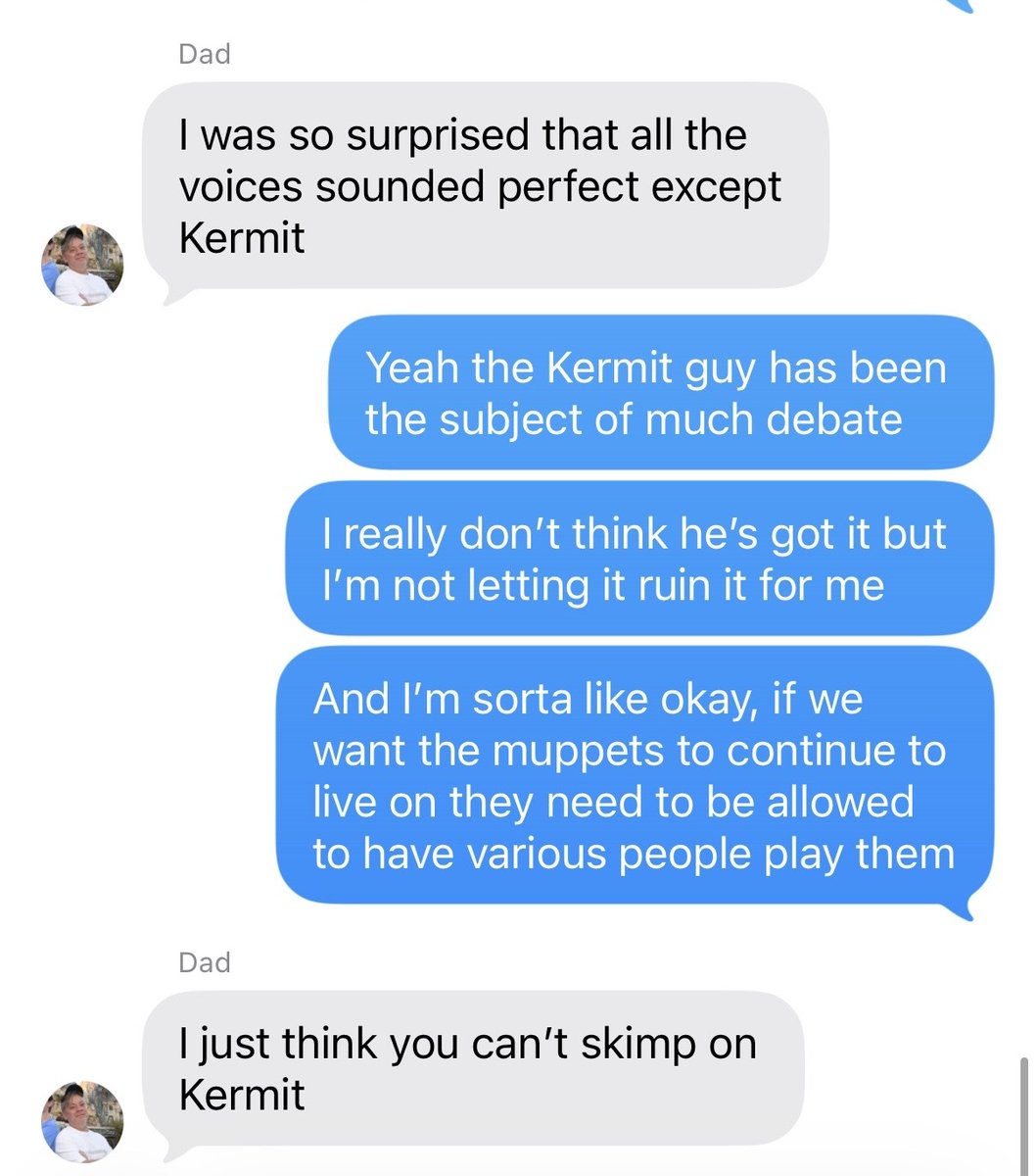 artwithinpod's tweet photo. the dads of the world are noticing that the Kermit voice is off https://t.co/zKCx5Z0jaQ