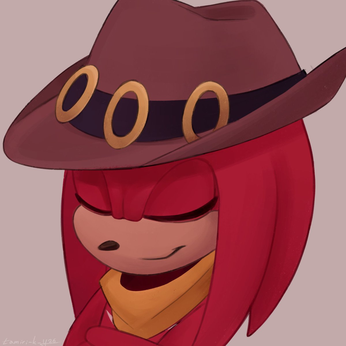 ⸙ Satisfied echidna
_____________________ ______ __ _ 
#tamiriky #Knuckles