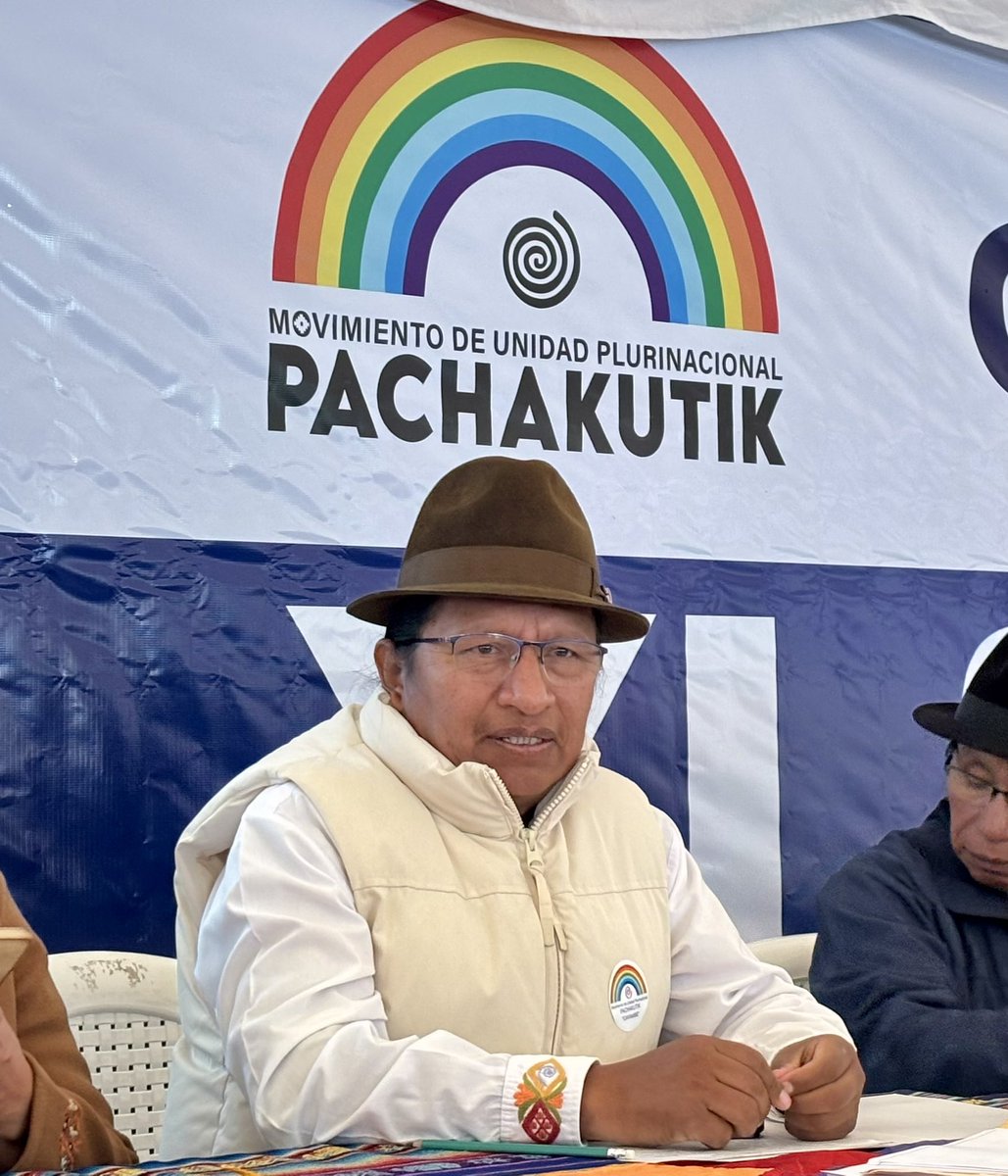 PKnacional18's tweet photo. 🌈 Nuestro coordinador nacional Guillermo Churuchumbi, participó en el Congreso Cantonal del #MUPP en Cayambe.
🤝 Se eligió a la nueva directiva cantonal, reafirmando la unidad, la organización y el fortalecimiento del movimiento desde los territorios.
🌈 ¡Viva #Pachakutik! https://t.co/kJ7Me1I2aT
