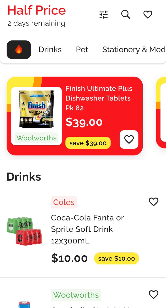 호주 살면서 좋은 점:
썬라이즈 쌀도 주기적으로 반값하고
어쩔 때는 파스타 면/소스도 반값하고
냉동피자, 음료수, 과자, 평소엔 비싸서 못 먹는 아이스크림도 
한번씩 반값세일 해줘서 다 먹어볼 수 있음 ٩( ᐛ )و

참고) Half price라는 어플 사용하시면 울리/콜스 반값 제품 뭔지+세일 기간 얼마나