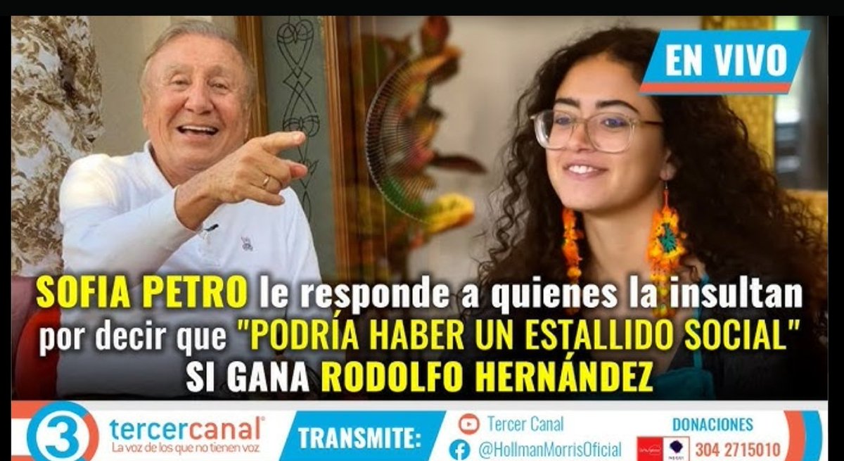 En serio que mamera las hijas de Petro, siempre, amenazando que si su papito no se sale con la suya entonces nos incendian y nos vandalizan, mantecas hamponas, eso es amenaza e incitación a la violencia.