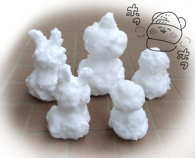 積もったから作ってきた。大満足🐻