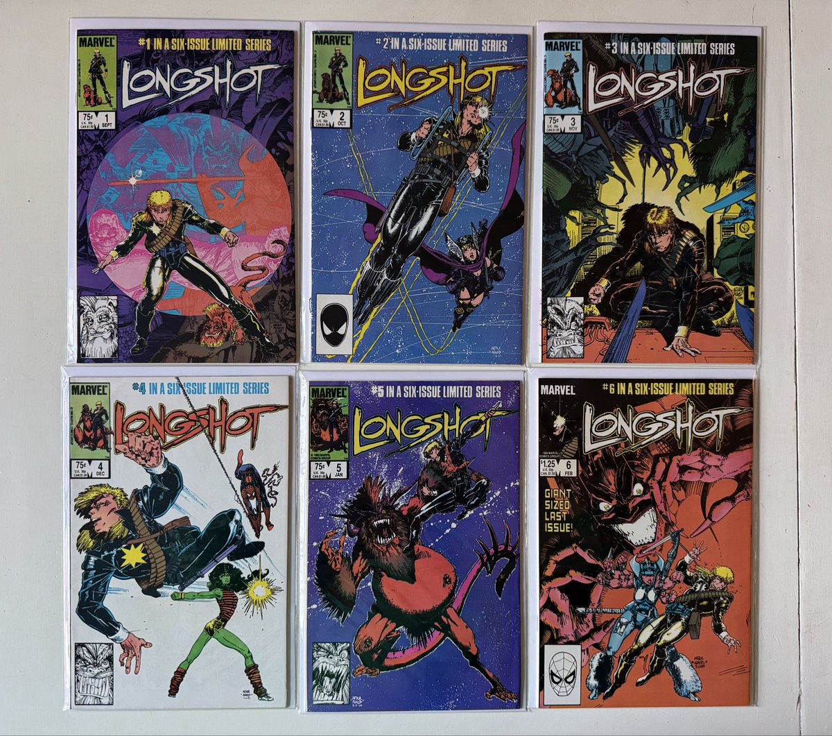 Daily_Cable's tweet image. Some of today’s pickups. Paid $40 for the Longshot series and $1 each for most of the others. Also bought several Classic X-Men. 
 #marvel #marvelcomics #art #comics #90scomics #90smarvel #90sxmen #comicart #xmen #xforce #mutants #90s #venom #genx #shadowhawk #80s #80scomics